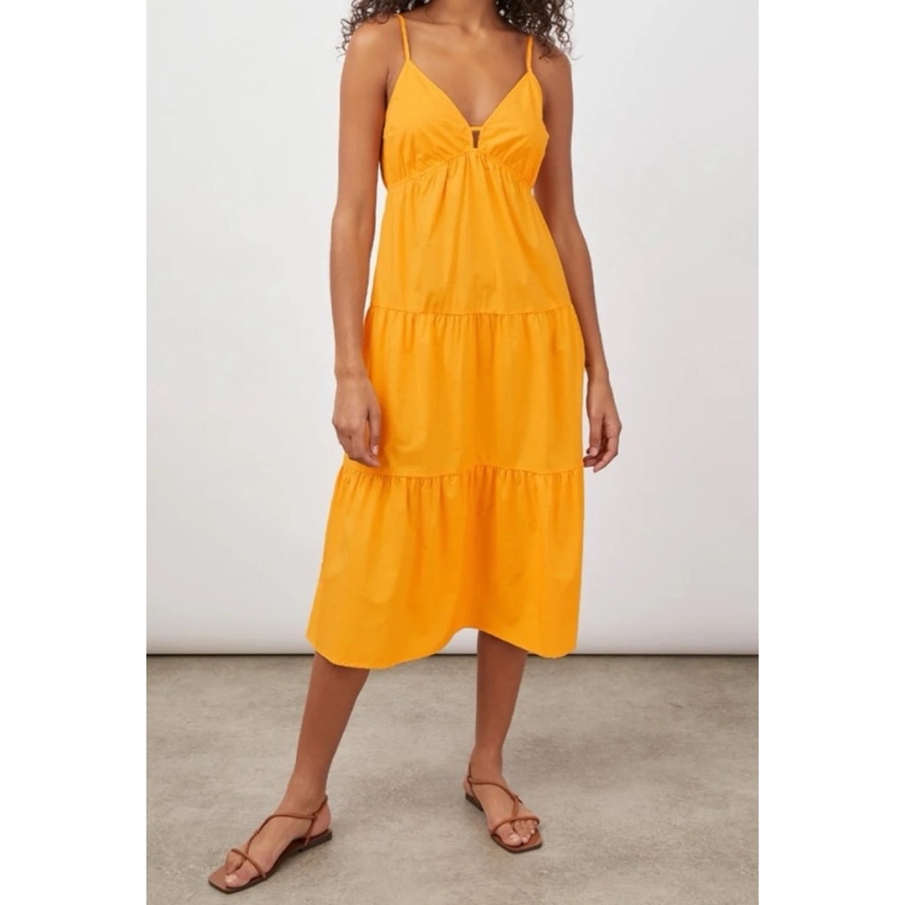 Rails Avril Tiered Cotton Midi Dress XS